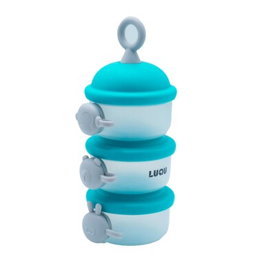Luqu Milk Powder Container Side Opening-Blue