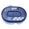 Luqu feeding bowl with spoon deep blue