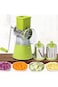 Vegetable Cutter Round Mandoline Slicer Potato Carrot Grater Slicer with 3 Stainless Steel Chopper