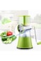 Vegetable Cutter Round Mandoline Slicer Potato Carrot Grater Slicer with 3 Stainless Steel Chopper
