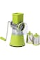 Vegetable Cutter Round Mandoline Slicer Potato Carrot Grater Slicer with 3 Stainless Steel Chopper