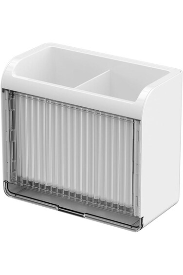 حامل أدوات المطبخ المعلق Nayubo، رف منظم للتخزين مثبت على الحائط مع حجرتين للمطبخ