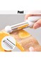 Tazweeq Stainless Steel Multifunctional Peeler, 3 in 1 Vegetable Shredder Knife Slicer Julienne Pee