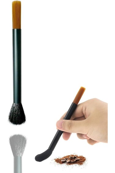 فرشاة تنظيف مطحنة القهوة، فرشاة إزالة الغبار من الإسبريسو، فرشاة الباريستا، أداة تنظيف الماكينة