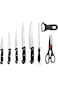 Royalford Kitchen tool Set of 9, Black, RF5982