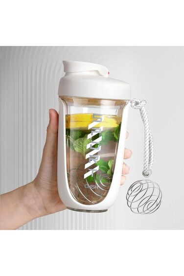 HOOKOR Protein Shaker Bottle Protein Drink Shaker Cup 20 oz Shaker Bottle for Protein Mixes Leak-pr