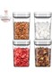 Morovan Airlight Food Storage Container Set, 4Pack 1.3L/ 45.8 Oz Cereal Containers Storage, BPA Fre