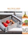 Arabest Extendable Over the Sink Stainless Steel Colander Fruits and Vegetables Drain Basket Adjust