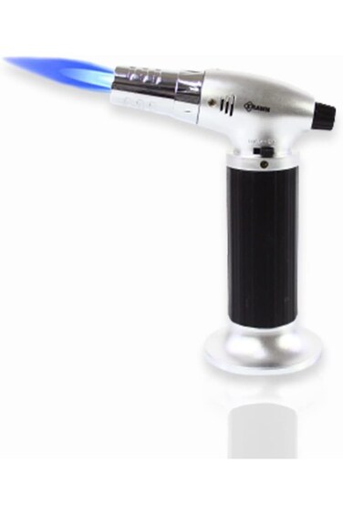 شعلة كراون الحارقة، ولاعة بوتان احترافية، قابلة لإعادة التعبئة للمطبخ والتخييم