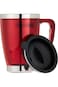 Royalford 14Oz Double Wall Travel Mug Portable With Comfortable High Grip Handle, &amp; High Grade Stai