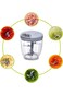 Arabest Manual Chopper,Manual Food Chopper, Manual Garlic Chopper, Garlic Mincer Hand Pull String,