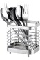 SupWolf Kitchen Utensil Holder， Stainless Steel Storage Cooking Silverware Caddy，Kitchen Utensil Dr