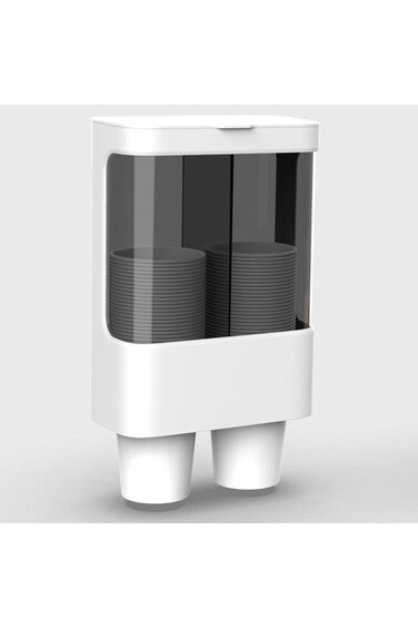 موزع أكواب ورقية من Beauenty، حامل أكواب مقاوم للغبار ومبرد مياه للاستخدام مرة واحدة يناسب معظم البلاستيك أو الورق