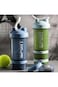 EYSOO Protein Shaker Bottle 2 Pack 500ml / 17oz Shaker Bottle for Protein Mixes Leak-proof BPA Free