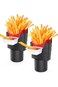 YelaJoy 2 Packs French Fry Holder for Car, French Fry Holder and Sauce Holder Set, Condiment Car Ho