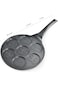 Nonstick Pancake Pan,7 Smiley Face Pancake Griddle, Soft Touch Handle Fun Breakfast for Kids, 26cm