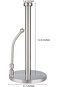 NANAO Stainless Steel Paper Towel Holder Stand Rack Tissue Dispenser, Countertop Paper Towel Dispen