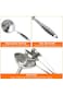 ALMEKAQUZ Stainless Steel Funnel Set, 3 Sizes With Long Handle and Brush for Kitchen, Bottles, Liqu