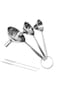 ALMEKAQUZ Stainless Steel Funnel Set, 3 Sizes With Long Handle and Brush for Kitchen, Bottles, Liqu