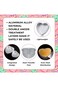 2pcs Heart Shaped Cake Pan with Removable Bottom, 4 inch &amp; 6 inch Aluminum Alloy Heart Cake Trays f