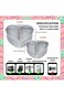 2pcs Heart Shaped Cake Pan with Removable Bottom, 4 inch &amp; 6 inch Aluminum Alloy Heart Cake Trays f