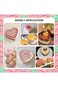 2pcs Heart Shaped Cake Pan with Removable Bottom, 4 inch &amp; 6 inch Aluminum Alloy Heart Cake Trays f
