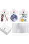 KASTWAVE 100 Pcs Car Coaster Packaging Set - Sublimation Coasters &amp; Self-Adhesive Bags for Keychain