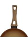 Al Saif Amercook Terracotta Non Stick Open Fry Pan,Colour: Orange,Size: 20cm