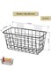 Azonee 2 Pcs Kitchen Hanging Baskets, Wall Mounted Storage Basket Kitchen Hanging Organizer Basket