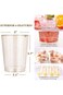 20PCS Gold Glitter Plastic Cups, Disposable Wine Cups for Wedding, Thanksgiving &amp; Party (Gold Glitt