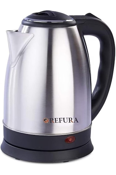 Refura - SA 2L Cordless Electric Kettle 1800W RE 11602 Stainless Steel Kettle w/Spray Coating, 360