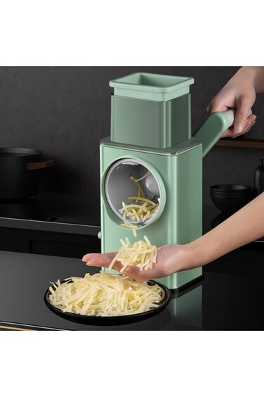 Rotary Cheese Grater Shredder, Multifunction Drum Cutter Manual Graters, Vegetable Chopper Potato C