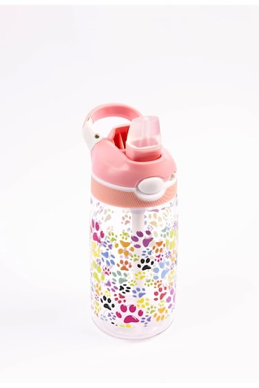 Cocobe, Water Bottle, BPA Free, Push Button Open, Leakproof, 480mL, 3 Years+ (pink)