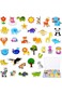Paporich 36PCS Wooden Animal Fridge Magnets,Cartoon Magnetic Animal Magnets for Magnetic Whiteboard