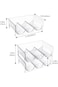 Puricon Plastic Water Bottle Organizer Rack, Stackable Bin Holder for Insulated Tumbler Sports Flas
