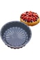 Excefore Charlotte Cake Pan Silicone, 18cm Nonstick Round Cake Molds for Cheesecake, Chocolate Cake