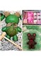 SYOSI 3D Teddy Bear Chocolate Silicone Molds, 2pcs Soft Mold With Hammer for Smash Bears, Candy, Mo