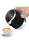 Excefore Small Milk Frother Jug, Handleless Milk Pitcher, Stainless Steel Creamer Non-Stick Teflon