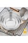 E-far Cake Pan Set of 3 (4 inch/6 inch/8 inch), Stainless Steel Small Round Layer Cake Baking Pans,