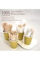 SYOSI 200Pcs Wooden Coffee Stirrers, 5.5 Inch Individually Wrapped Coffee Stir with Paper Wrapped