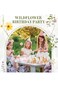 100 Pcs Wildflower Party Cellophane Treat Bags, Floral Candy Plastic Clear Goody Bags, Candy Bag fo