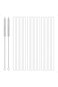 X spring Replacement Straw, 12 Pack Reusable Plastic Clear Straws with 2 Cleaning Brushes, Compatib