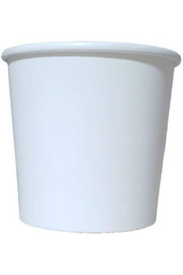 Round Paper Boxes with White Paper Cover Multiple Sizes (16 oz (25 Habit))