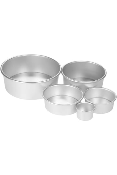 Aluminum Round Cake Pans with Removable Bottom   Professional &amp; Leak-Proof Baking Pans Multi-Size