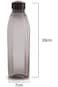Cello Crystal PET Bottle Set, 1 Litre, Set of 6, Black