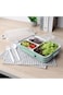 Orchid SUPERLOCK Lunch Box 850 ML, Leakproof Bento Box for Kids Adults, Food Container With 3 Compa