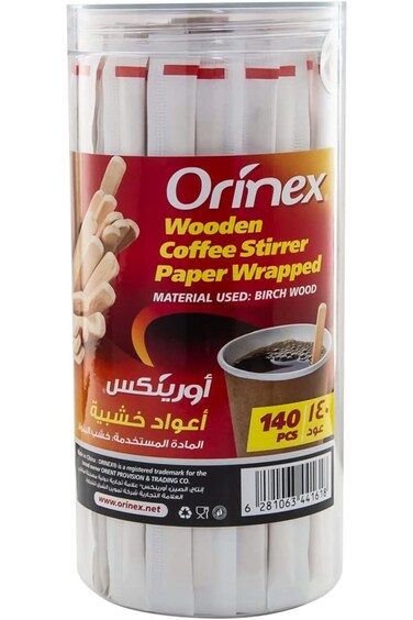 ORINEX WOODEN COFFEE STIRRER 140