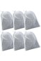 ECVV 6PCS 20cm x 30cm Reusable Coffee Filter Bags Fine Mesh Nylon Straining Bag Food Strainer Bag f