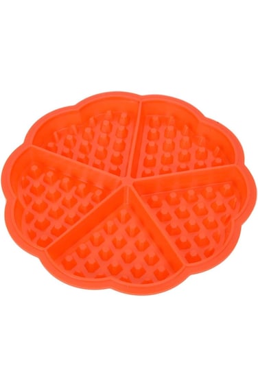 قالب صينية خبز Ufolet، قالب سيليكون غير لاصق لكعكة الوافل للخبز على شكل إفطار (قلب-