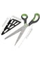 Shallow Pizza Scissor with Slicer, Green BD-ATV-12